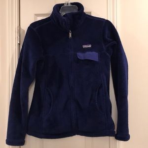 Patagonia Royal Blue Retool Full Zip Up Size Small